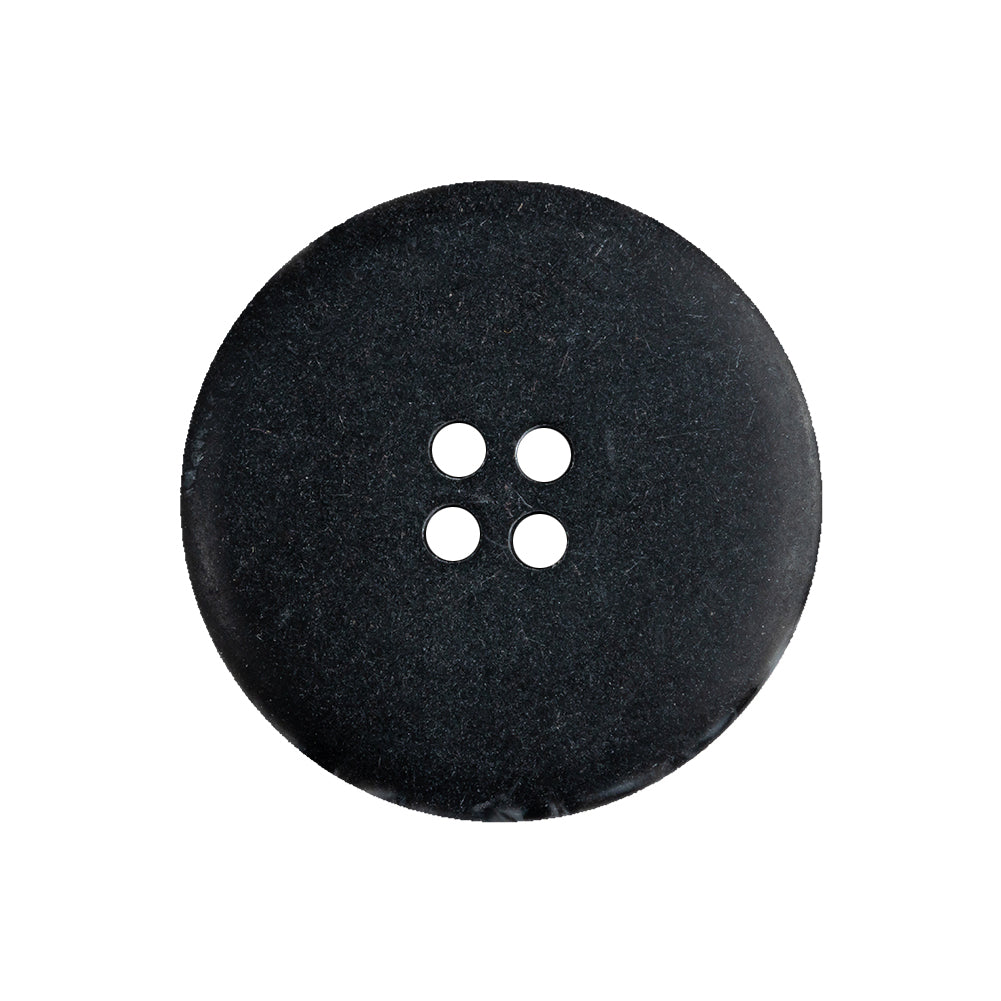 Raven Translucent Splatter and Swirl 4-Hole Plastic Saucer Button - 40L/25.5mm