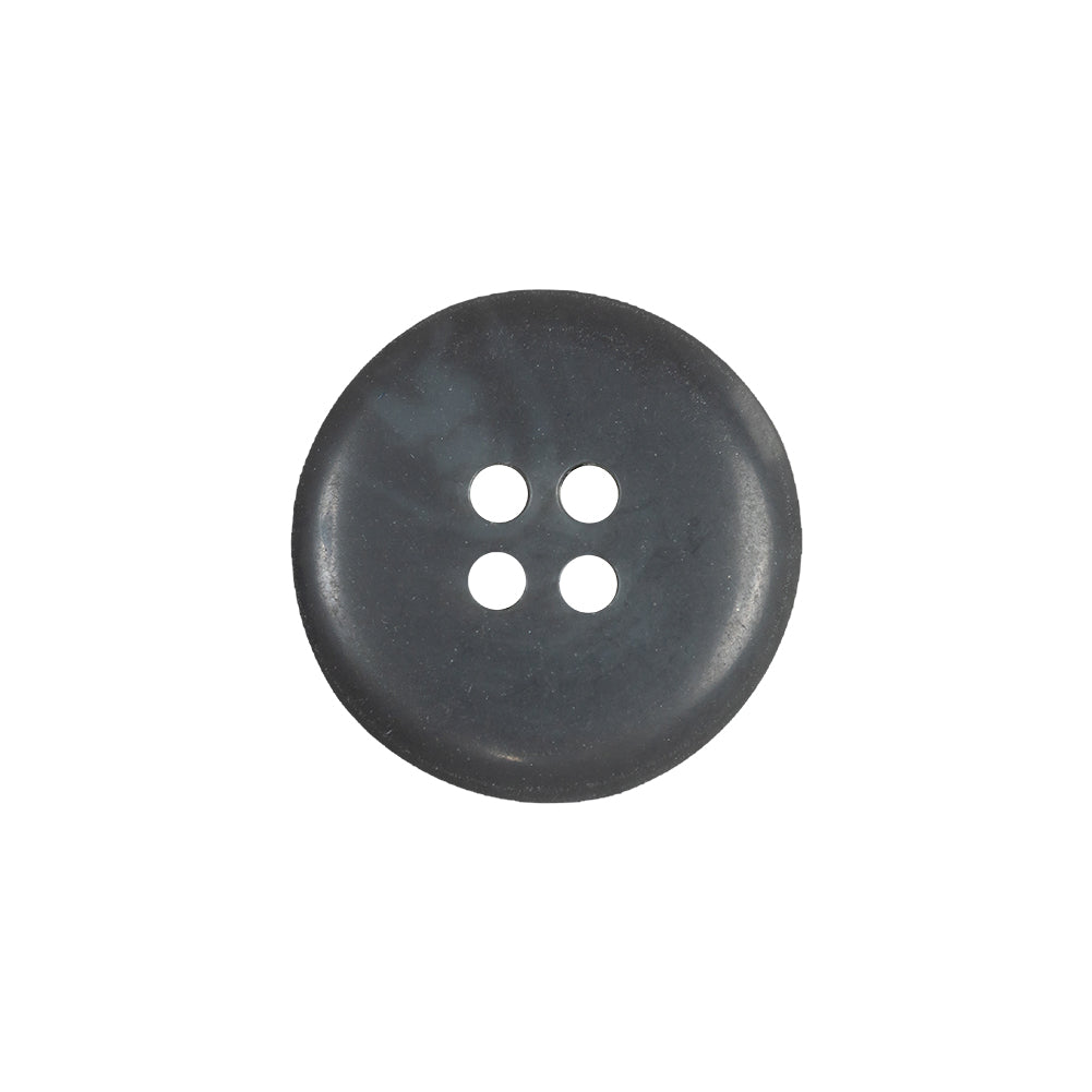 Gray Matte 4-Hole Tire Rimmed Plastic Button - 32L/20mm