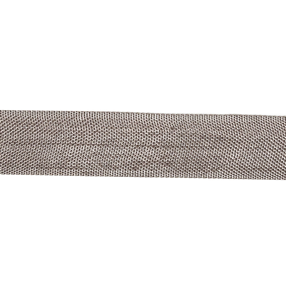 Desert Taupe Woven Edge Rayon Seam Binding - 0.6"