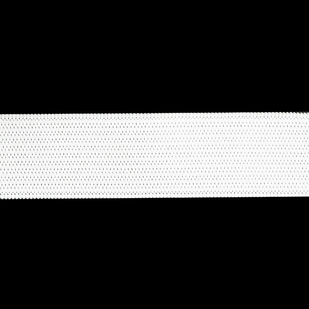 White Knitted Elastic Trimming - 0.75"