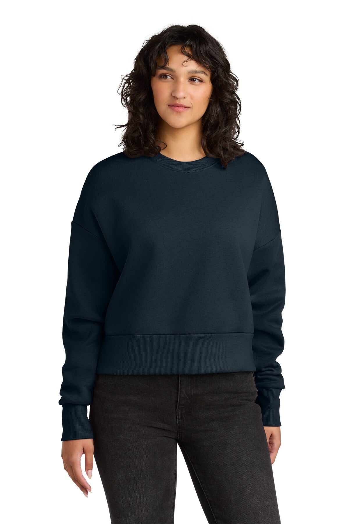 Next Level Apparel® Womens Heavyweight Sweatshirt Oversized Cotton Fleece Pullover