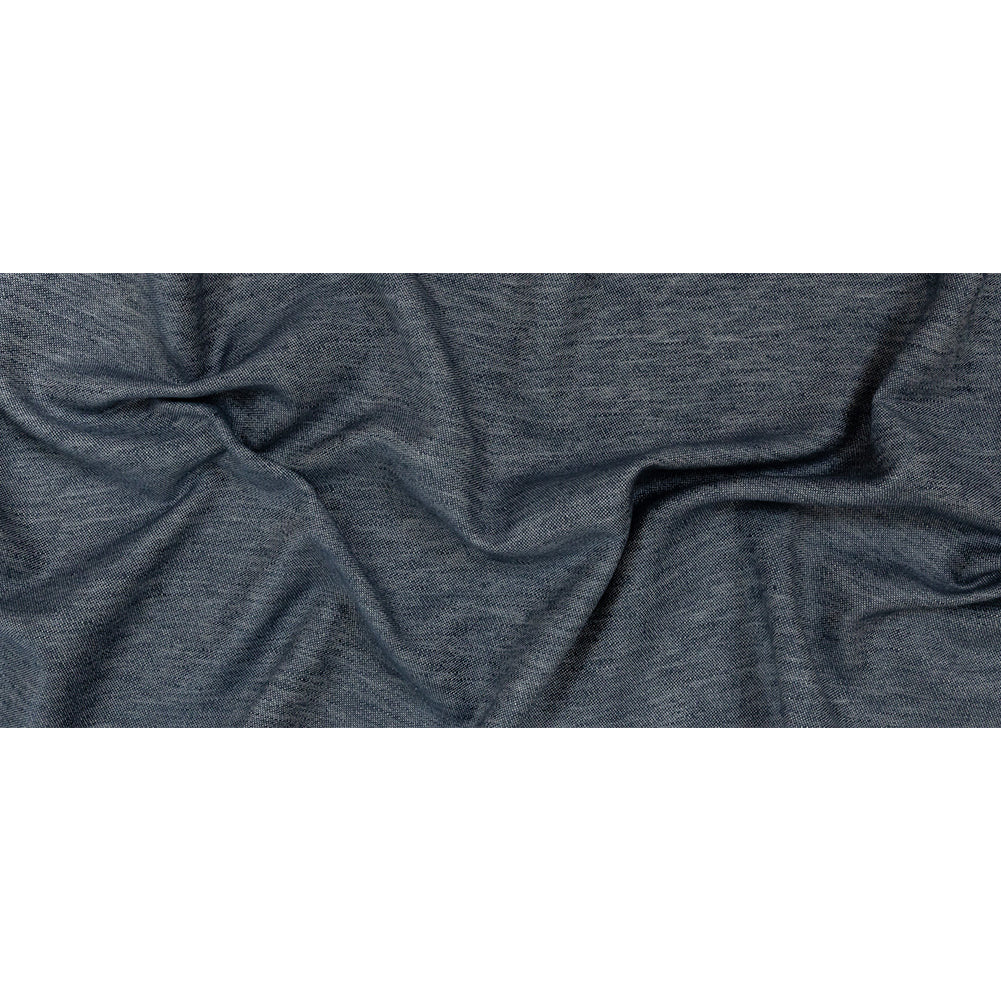 Cotton, Tencel and Linen Blended Woven - Heathered Indigo - Toledo Collection