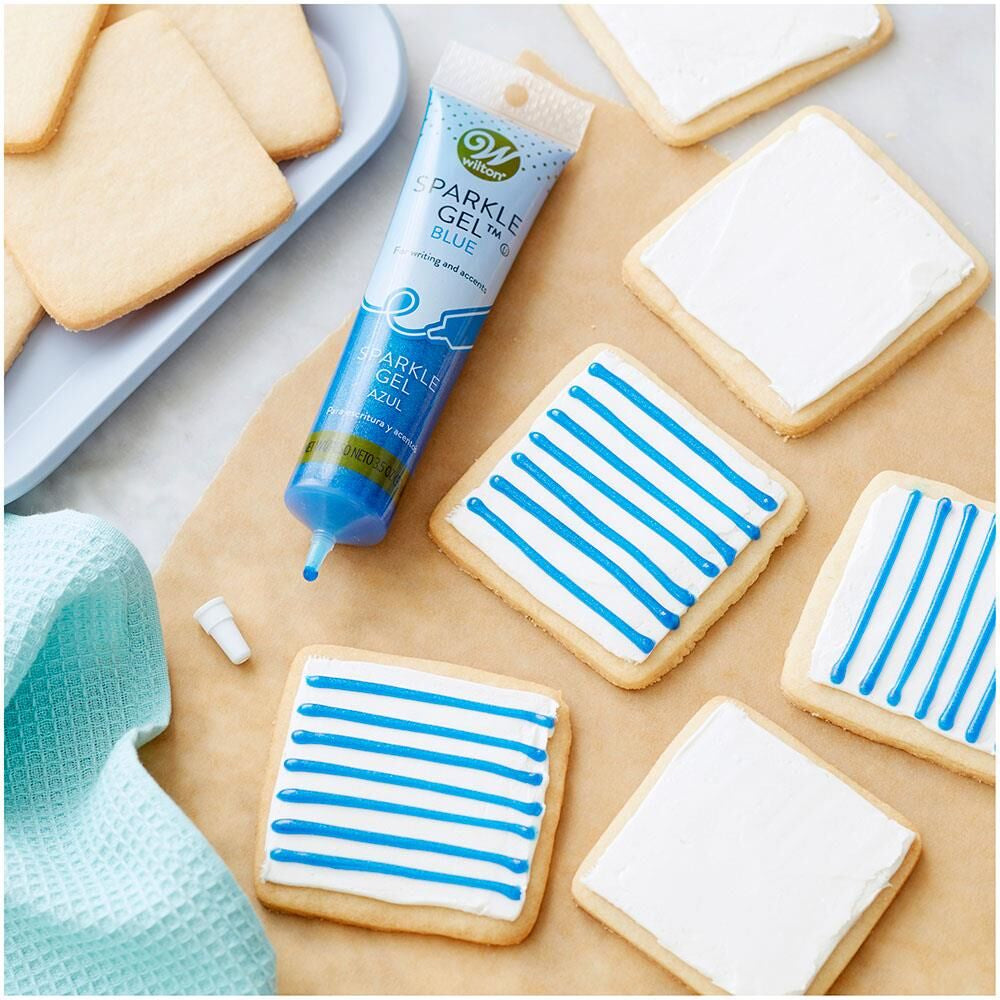 Wilton Blue Sparkle Gel, 3.5-Oz Tube