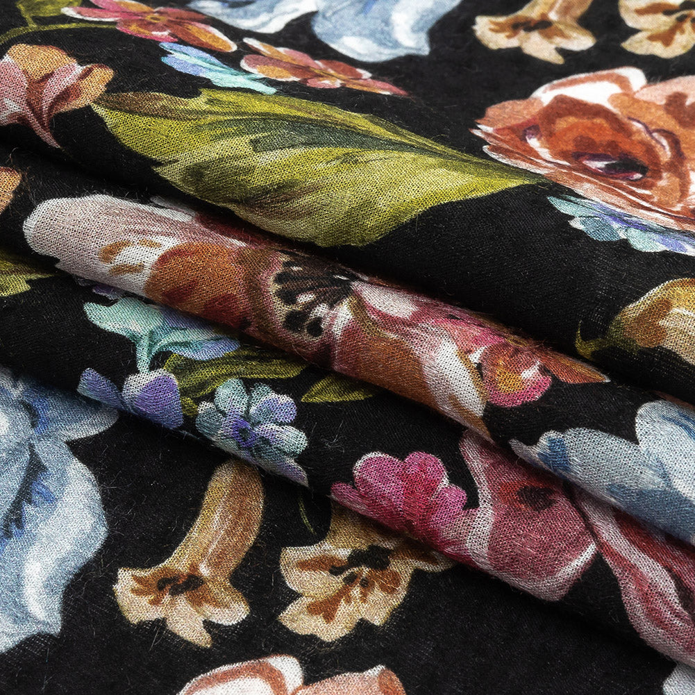 Mood Exclusive Black Inflorescent Wonderwork Spotted Viscose Jacquard
