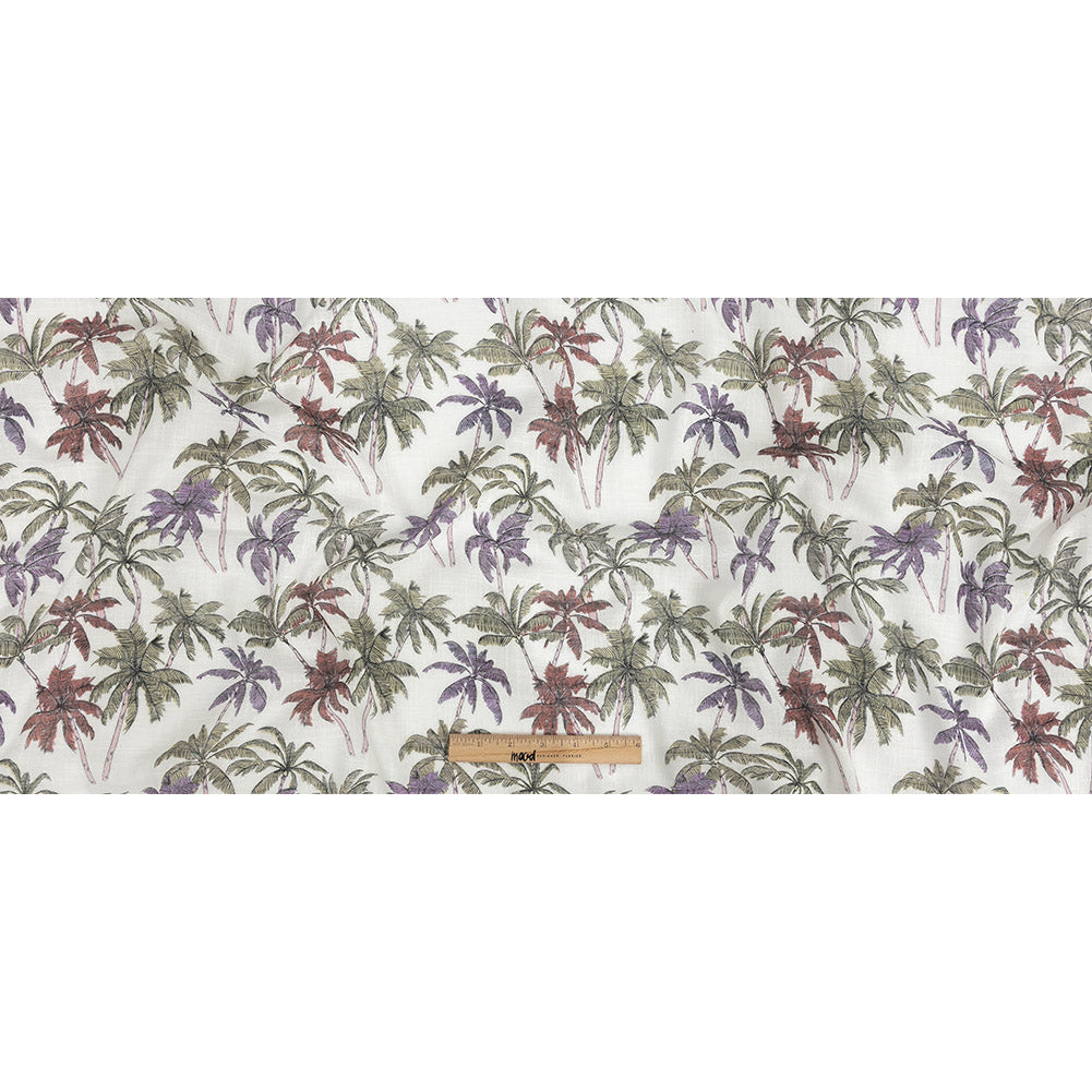 Mood Exclusive Purple and Red Casual Coronation Cotton and Viscose Gauze