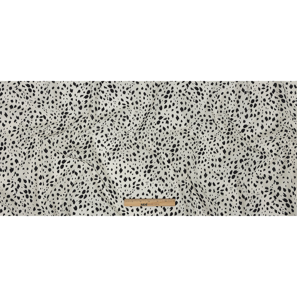 Mood Exclusive Off-White Dappled Daring Cotton Poplin