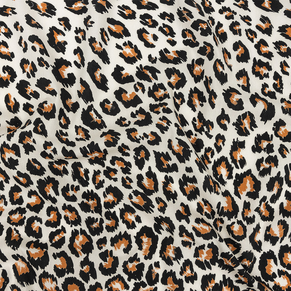 Mood Exclusive Ivory and Caramel Predator's Pride Cotton Poplin