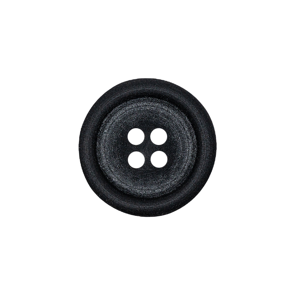Raven Black 4-Hole Textured Tire Rim Button - 32L/20mm