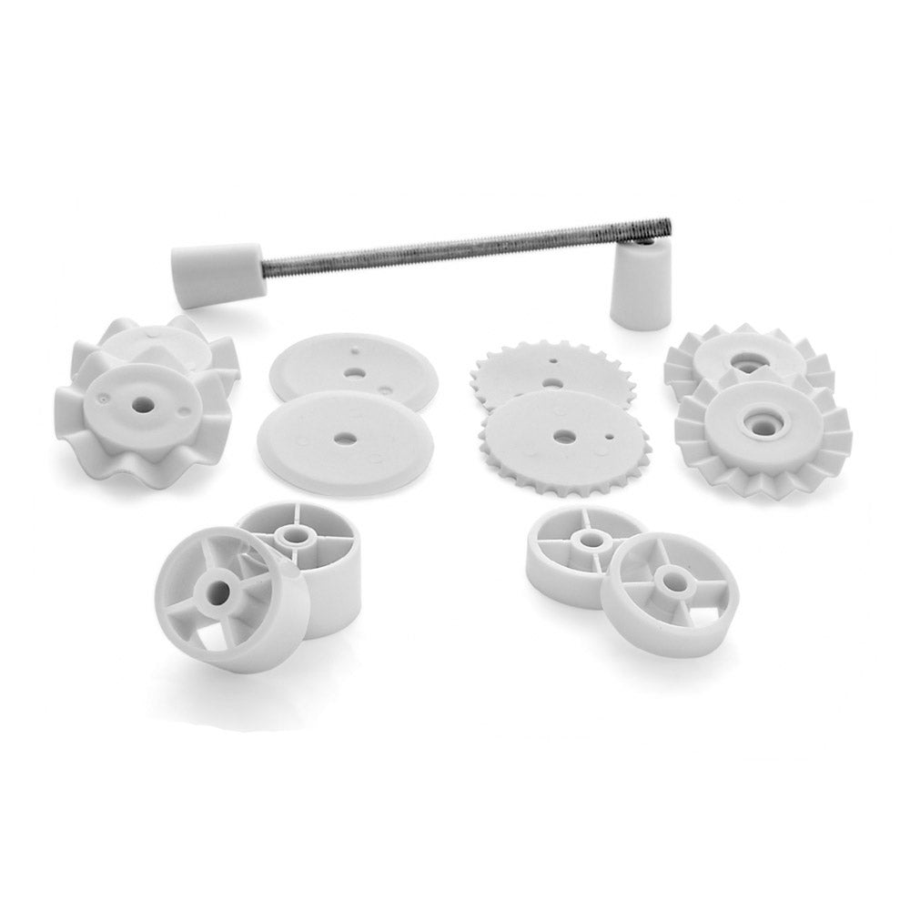 Ateco 13912 White Plastic Fondant Ribbon Cutter