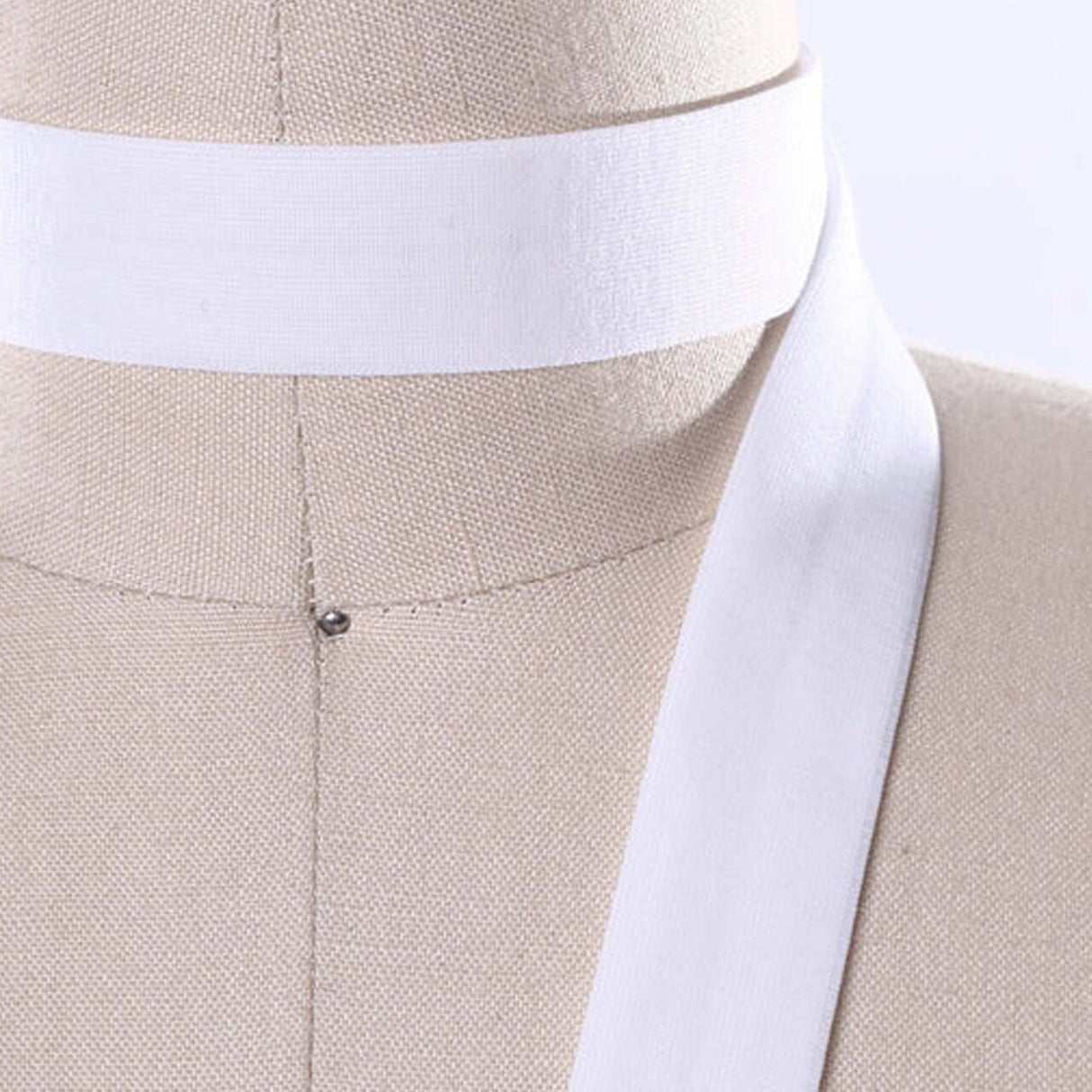 5/8" 3 Yards White Fold Over Elastic Trim Soft Sewing Craft Band