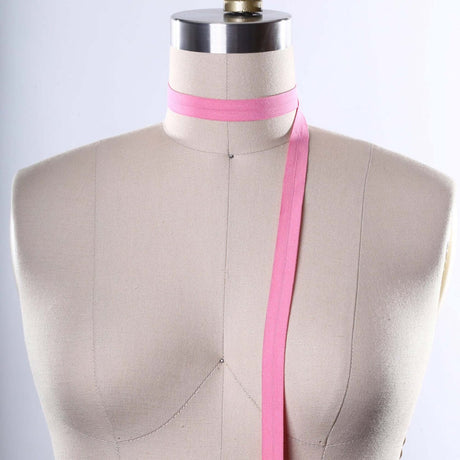 5/8" 3 Yards Taffy Pink Magenta Fold Over Elastic Trim Soft Craft Band