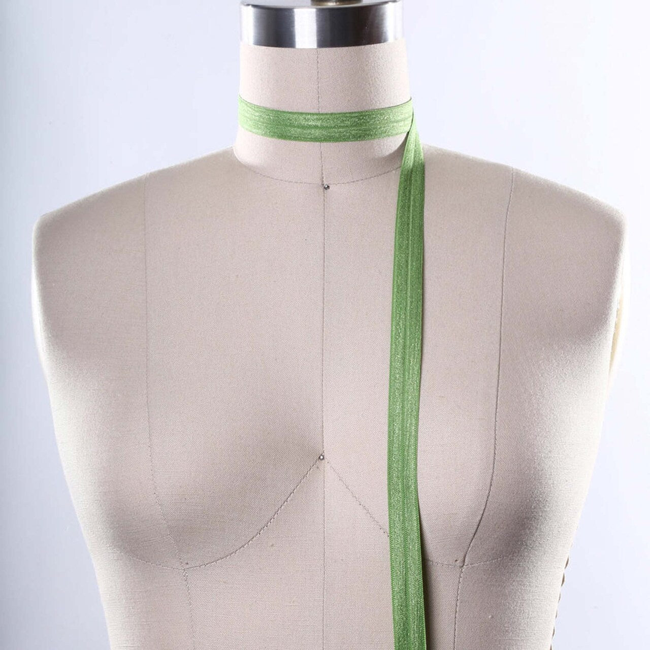 5/8" Apple Green Fold Over Elastic Trim 3 Yards