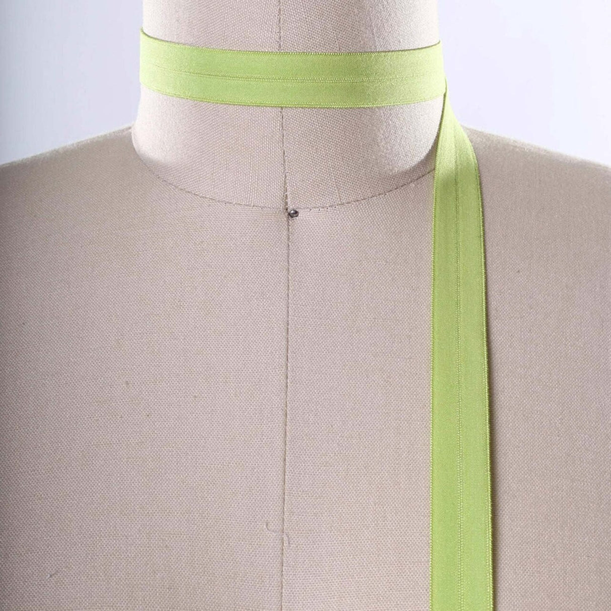 5/8" Lime Green Fold Over Elastic Trim 3 Yards