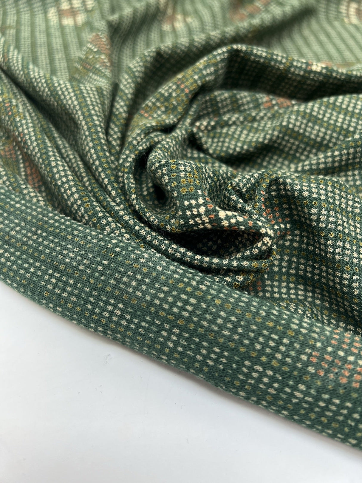 Acrylic Stretch Knitted Multicolour Fabric