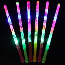 LED Clear Twisted Wands