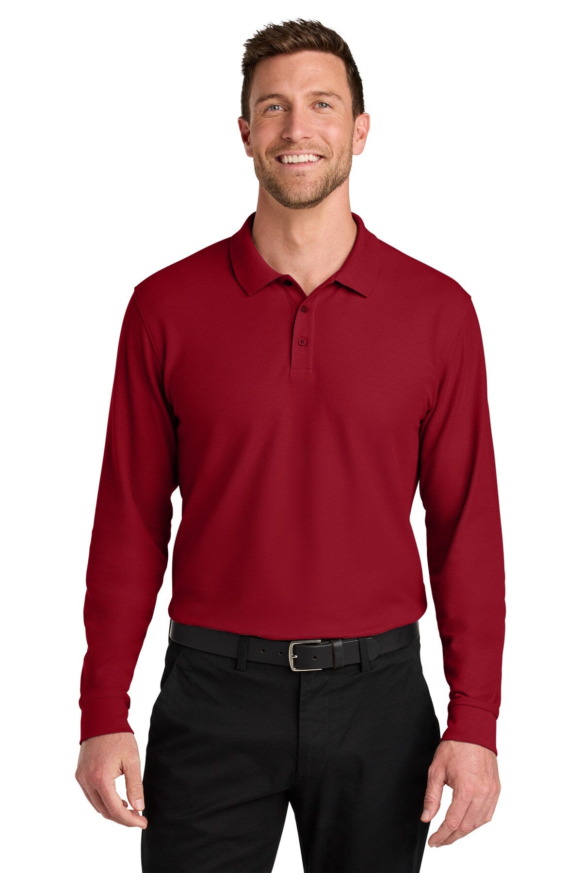 Port Authority® Wearever Signature Pique Long Sleeve Polo
