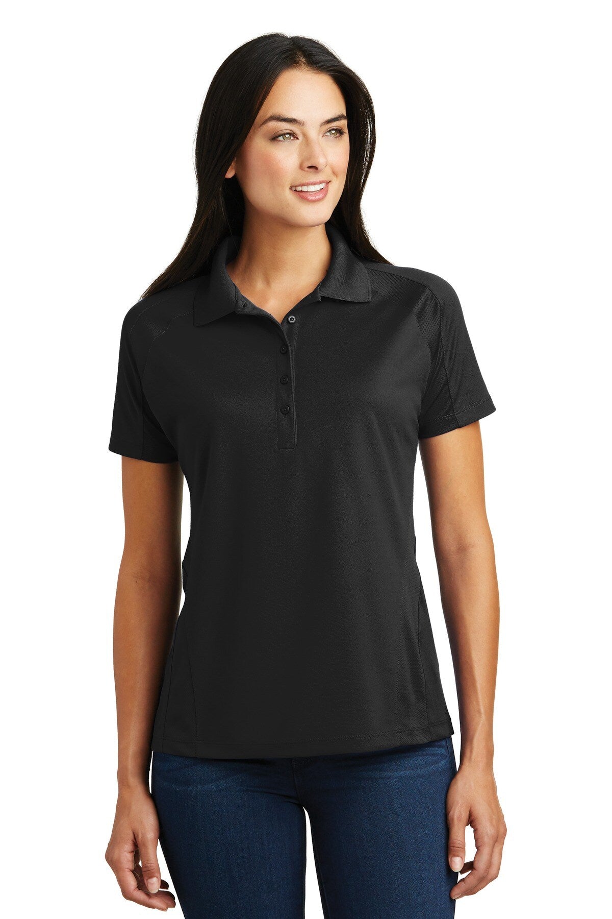 Sport-Tek® Womens Dri-Mesh Pro Polo Moisture Wicking Breathable Athletic Shirt