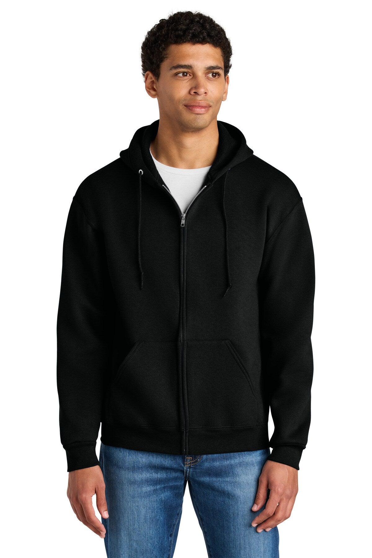 Jerzees® Rugged Longsleeve Full-Zip Hooded Sweatshirt