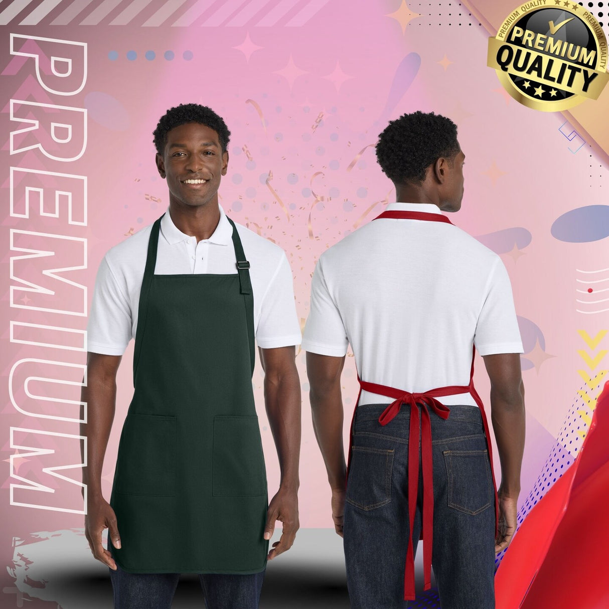 Port Authority® Full-Length Apron with Pockets