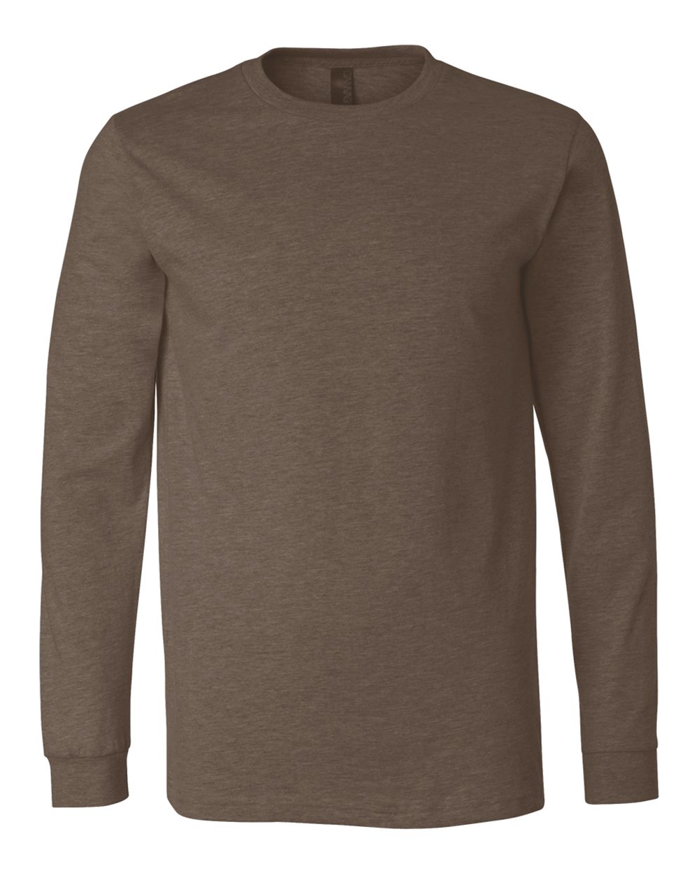 BELLA + CANVAS® Heather CVC Crewneck Long Sleeve Tee