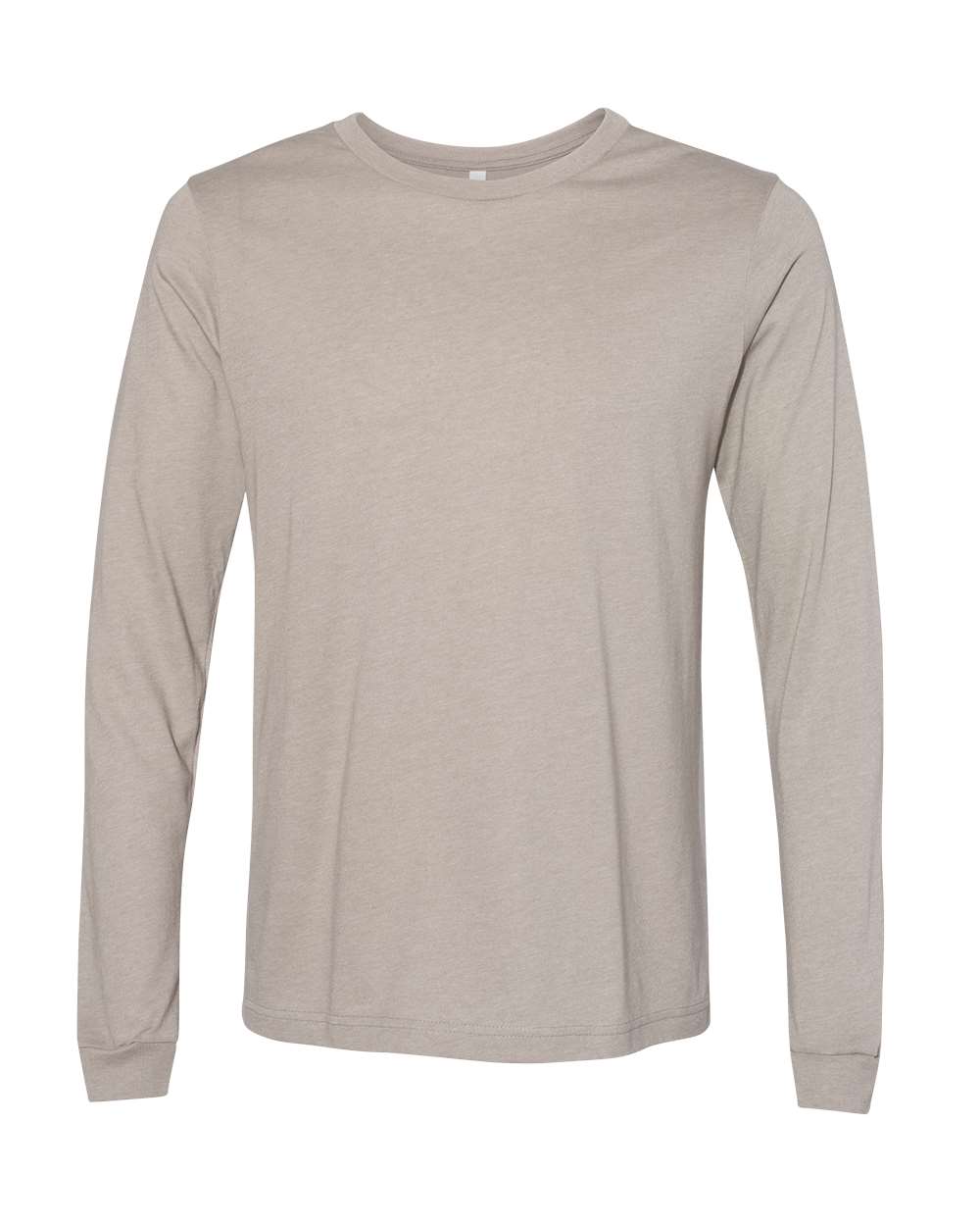 BELLA + CANVAS® Heather CVC Crewneck Long Sleeve Tee
