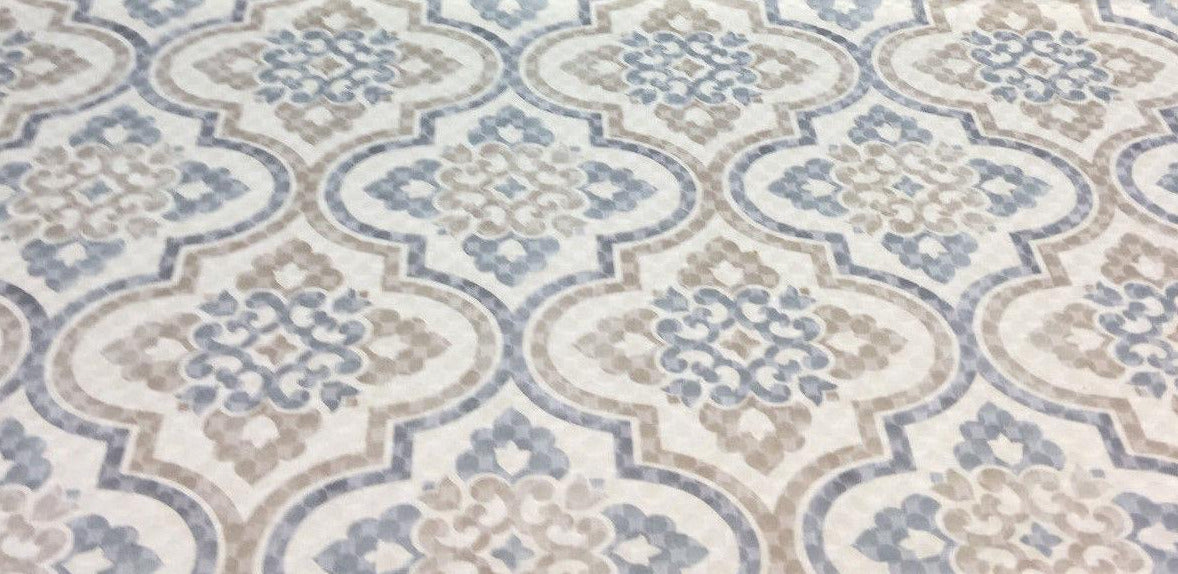 Waverly Lattice Imprint Matelasse Cotton Polyester Fabric - Cobblestone Lattice Pattern, 54" Width (1 Yard)