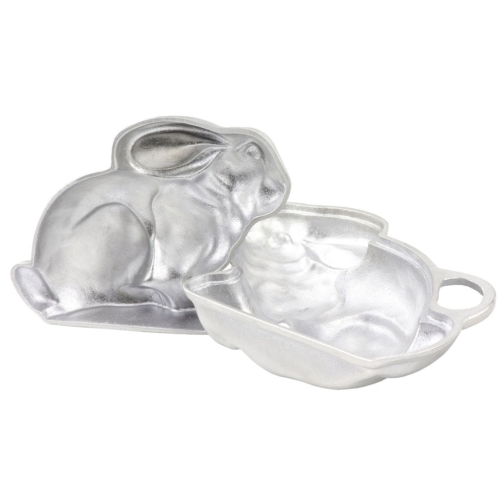 O'Creme Sitting Easter Bunny Heavy Duty Aluminum Cake Mold, Two Piece