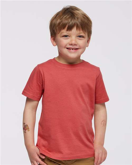 RADYAN® Toddler Fine Jersey Crew Neck Short Sleeve Tee - 3321