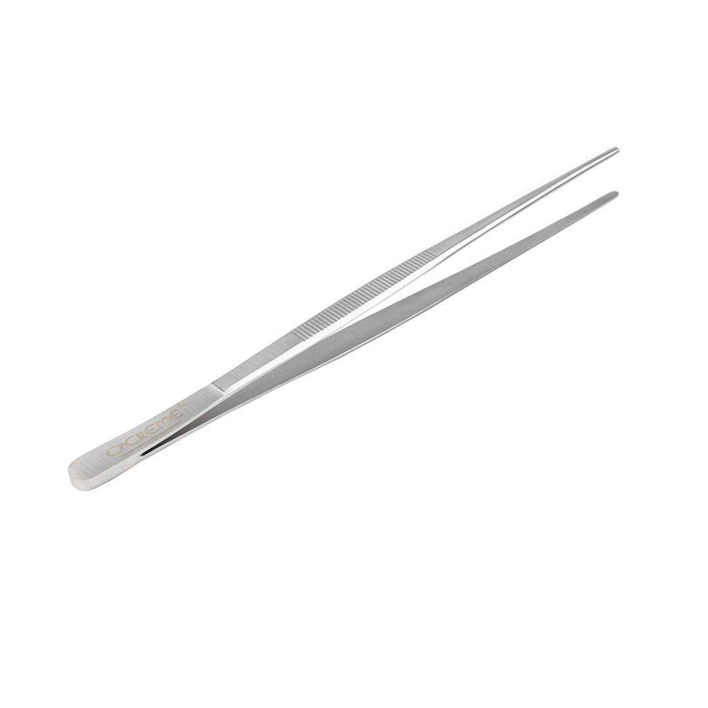 O'Creme Stainless Steel Straight Tip Tweezers, 10"