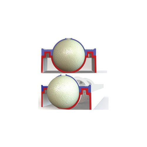 Silikomart Silicone Sphere Mold, Transparent Top with 5 Cavities, Each with Hole Size: Each Cavity 48mm