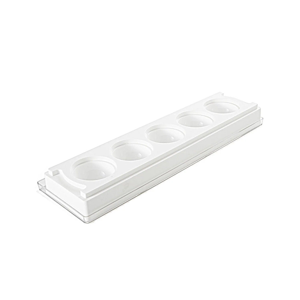 Silikomart Silicone Sphere Mold, Transparent Top with 5 Cavities, Each with Hole Size: Each Cavity 48mm