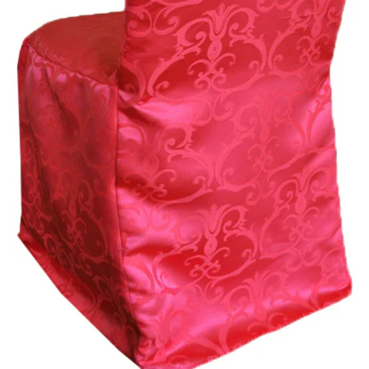 1 Piece Fuchsia Versailles Damask Jacquard Polyester Banquet Chair Cover