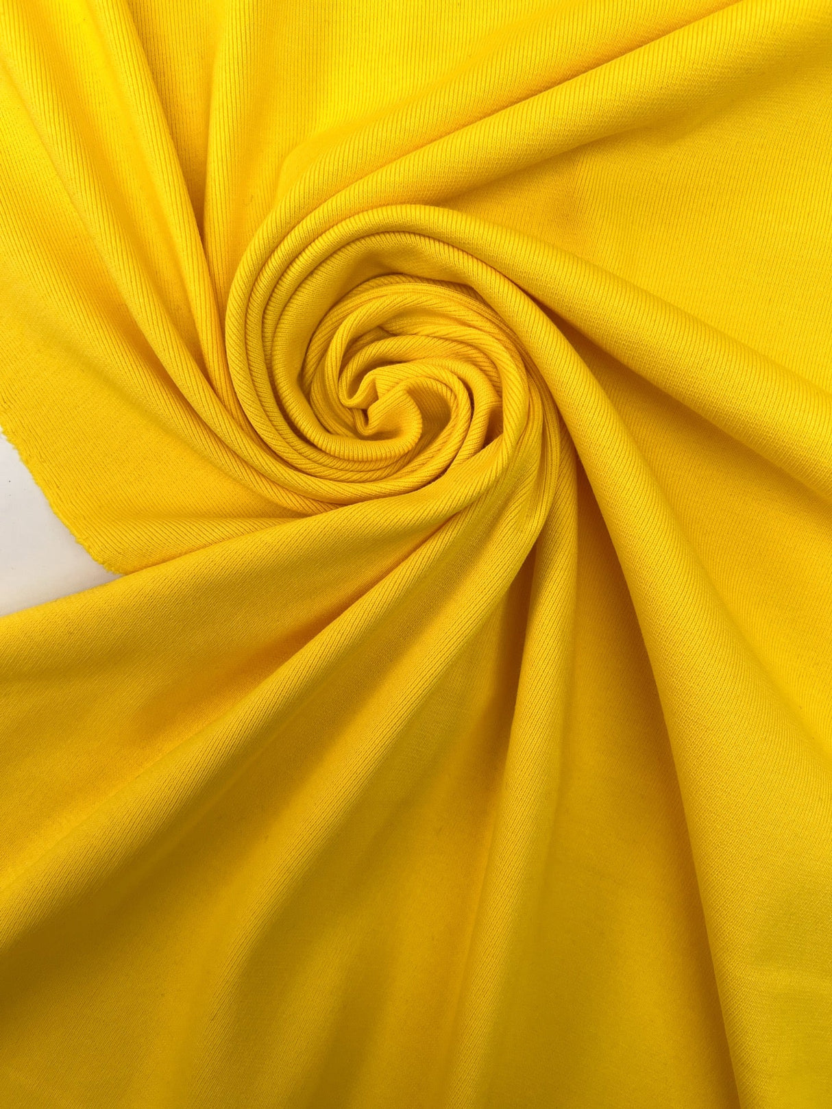Cotton Elastane Rib Knit Yellow