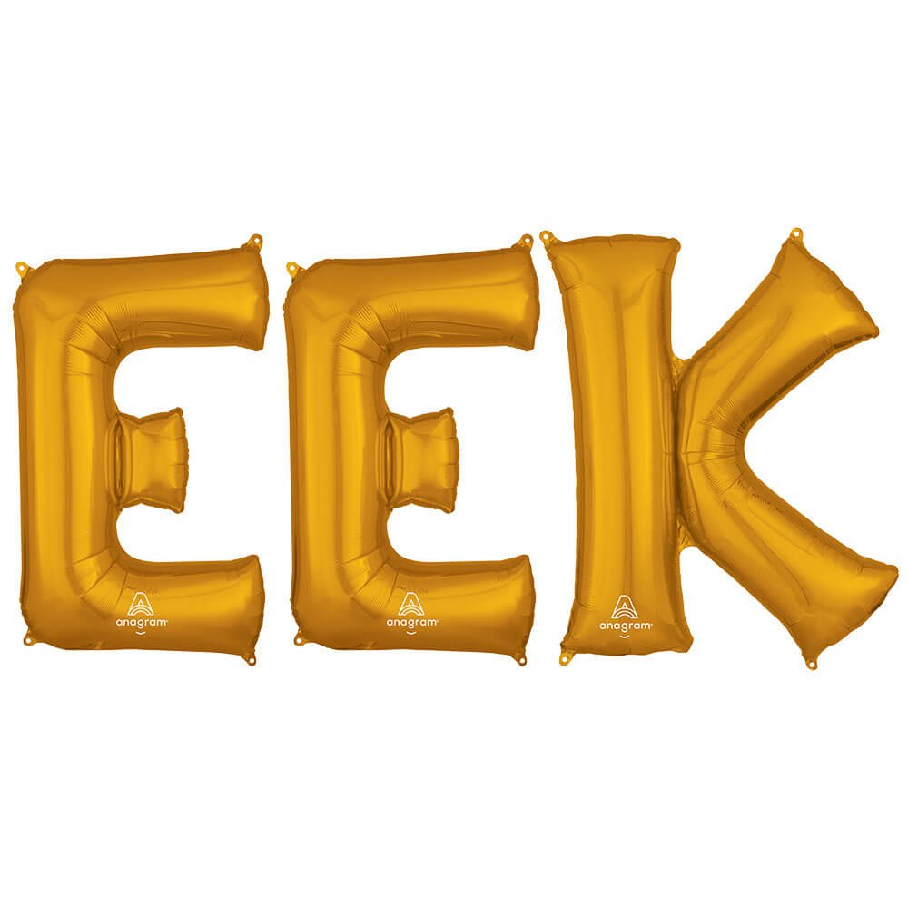Foil Balloon EEK Letters Kit