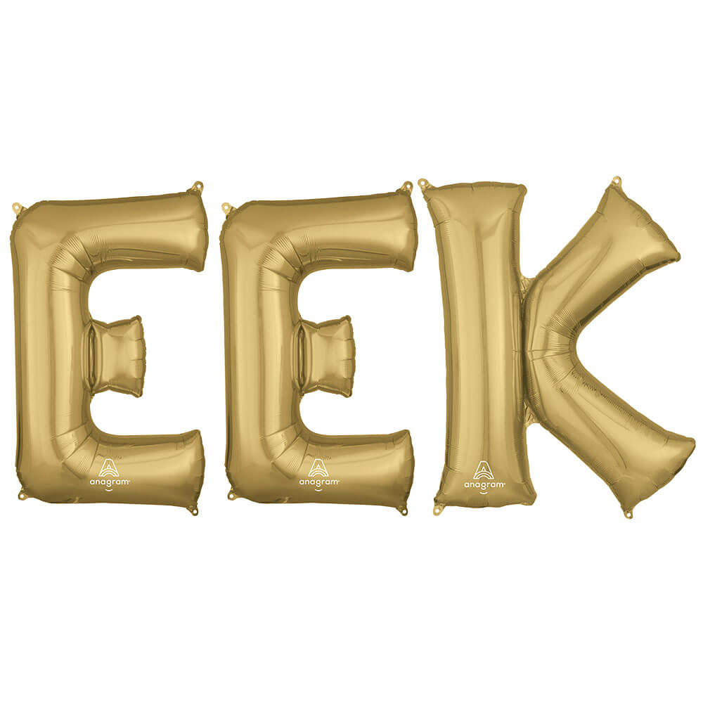 Foil Balloon EEK Letters Kit
