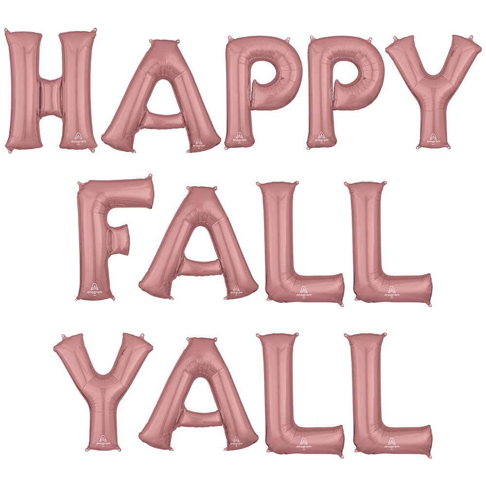 Foil Balloon Happy Fall Yall Letters Kit