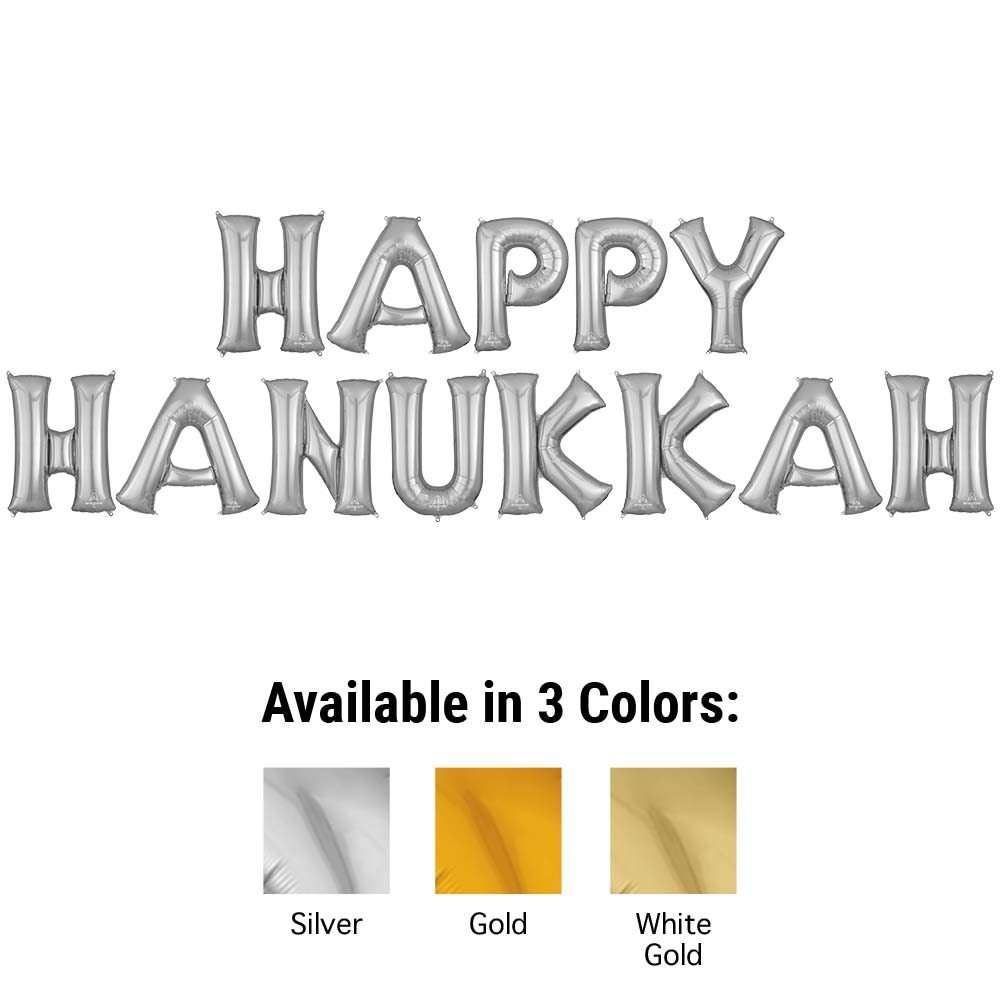 Hanukkah Foil Letter Kit 34 Inch
