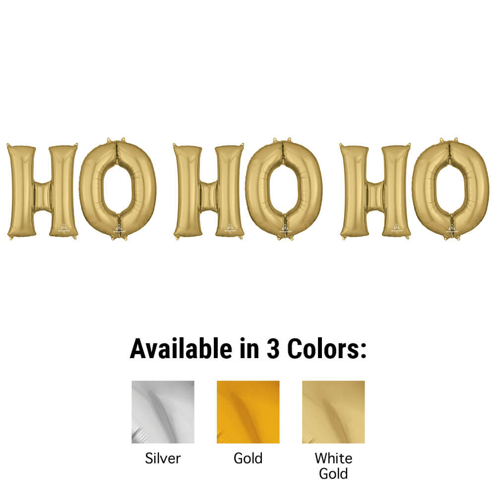Foil Balloon HO HO HO Letters Kit