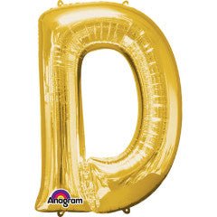 Gold Foil Letter D Balloon