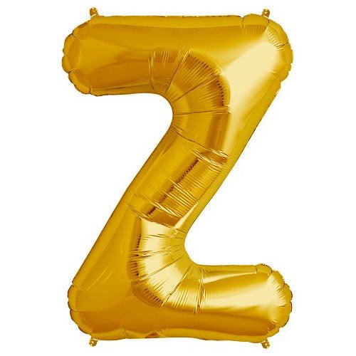 Foil Balloon Letter Z Gold 34 Inch