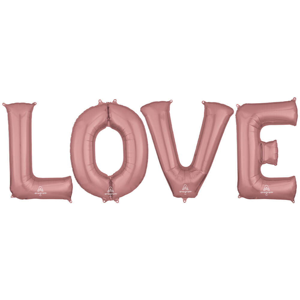 LOVE Foil Balloon Letters Kit 34 Inch