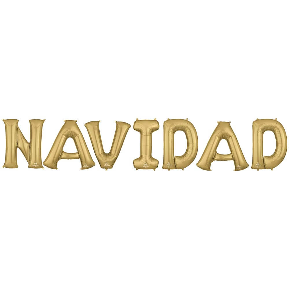 Foil Balloon NAVIDAD Letters Kit