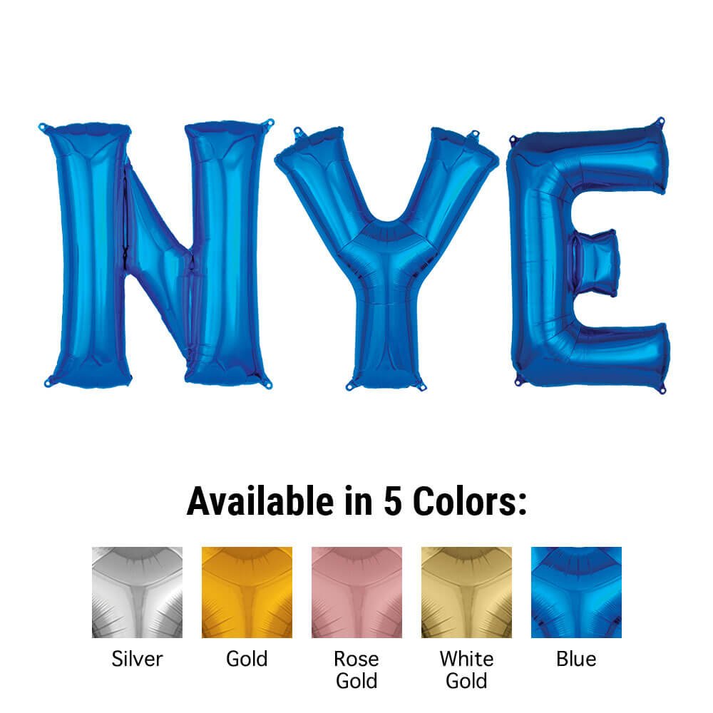 NYE Letter Kit Foil Balloon