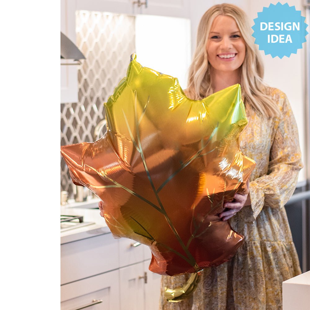 Fall Leaf Foil Balloon
