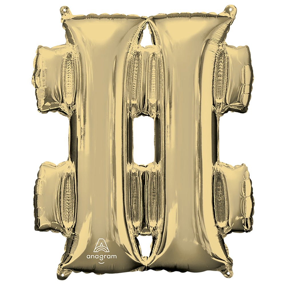 Foil Balloon Symbol # White Gold