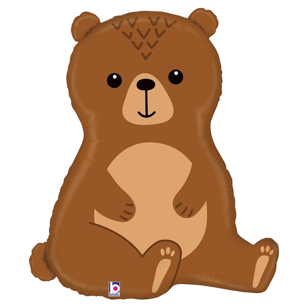 Foil Balloon Woodland Bear 34 Inch