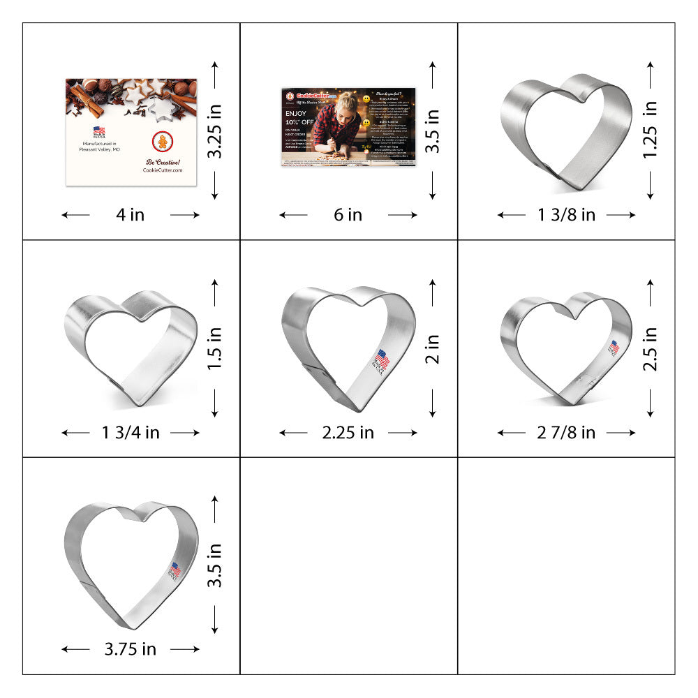 Nested Heart Cookie Cutter 5 Pc Set HS0522