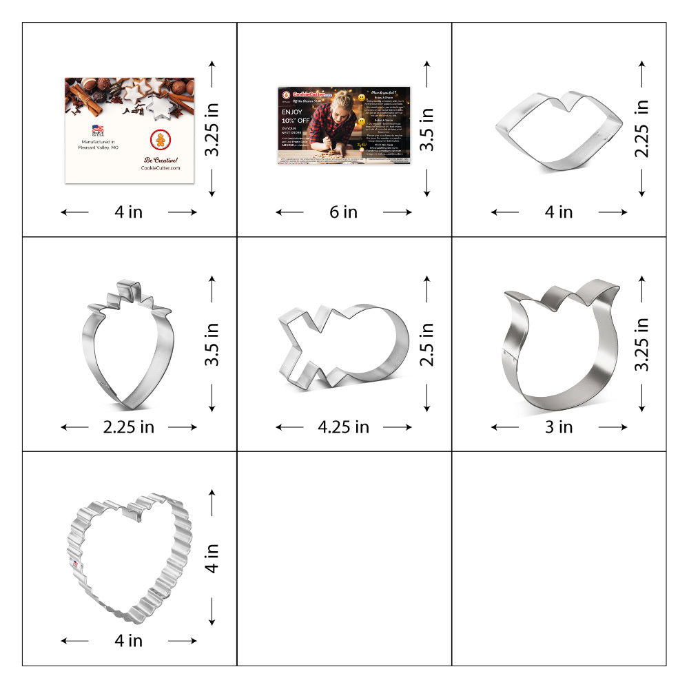 Valentine Cookie Cutter 5 Pc Set HS0524