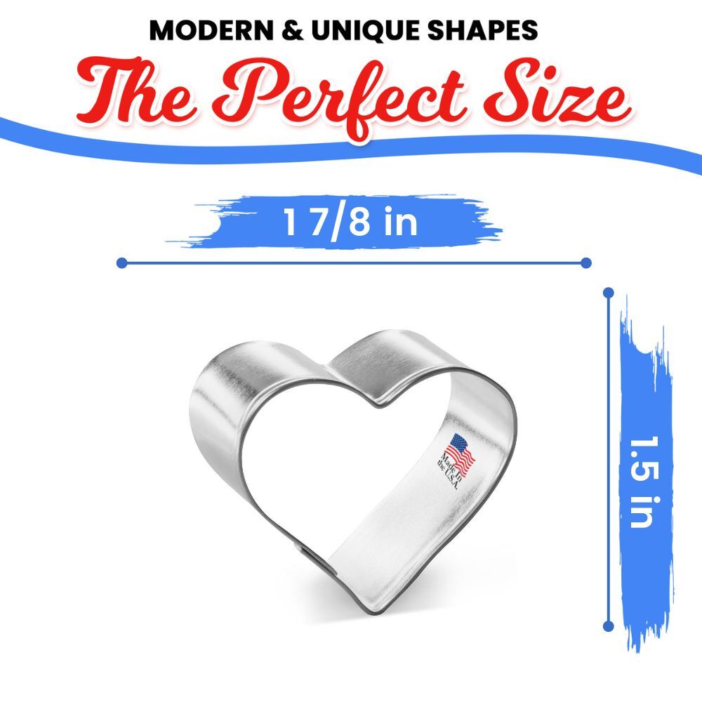 Heart Cookie Cutter 1 7/8 in B1009