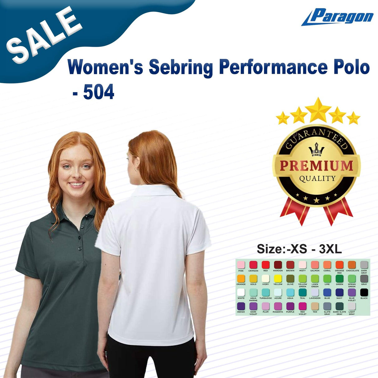 Paragon® Women's Sebring Performance Polo tee